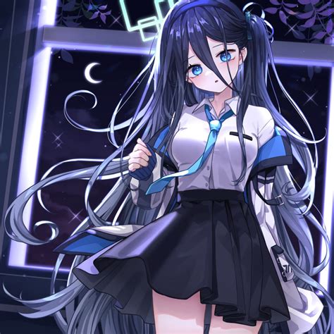 Safebooru 1girl Arisu Blue Archive Black Skirt Blue Archive Blue