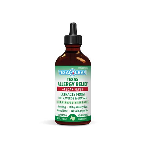 TexaClear® Texas + Cedar Fever Homeopathic Allergy Relief Drops