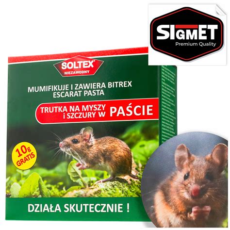 BARDZO SILNA TRUTKA TRUCIZNA SOLTEX PASTA NA MYSZY I SZCZURY 250 GRAM