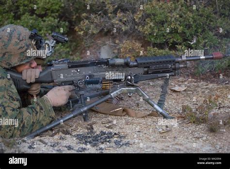 U S Marines With Black Sea Rotational Force Fire At Enemy Targets