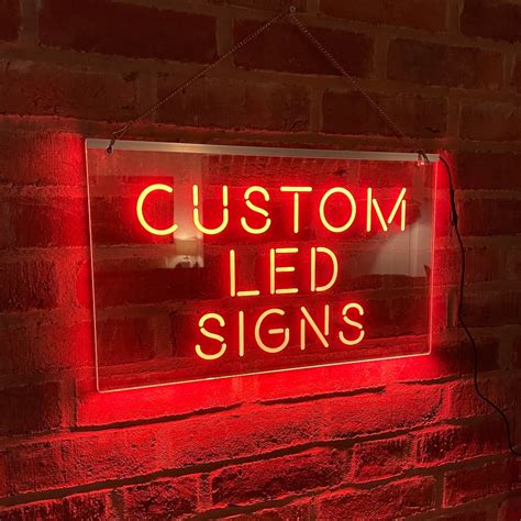 Custom Led Neon Sign Personalised Light Up Illuminated Home Bar Man