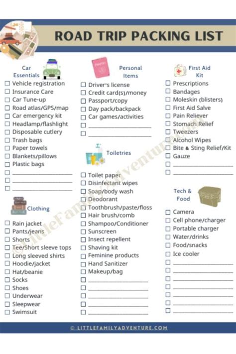 Ultimate Road Trip Packing List For Families With Tips On What Tonot