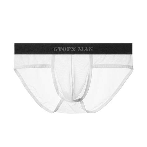 Sexy Herren Boxershorts Unterw Sche Transparent Mesh U Convex Pouch