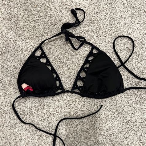 Victoria S Secret Swim Victorias Secret Black Bikini Top Poshmark
