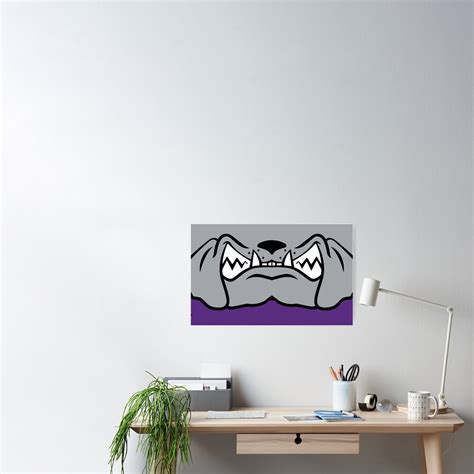 "Brownsburg Bulldog Face" Poster by mlny87 | Redbubble