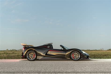 Exposed Carbon Red Accents Venom F5 Revolution Roadster Venom F5