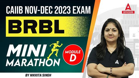 Caiib Nov Dec Exam Caiib Brbl Mini Marathon Module D Youtube