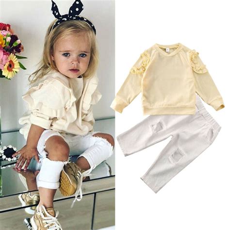 Casual Baby Meisje Lente Kleding Lange Mouw Peuter Grandado