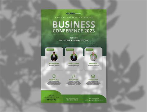 Business Conference Invitation Template Guru Printables