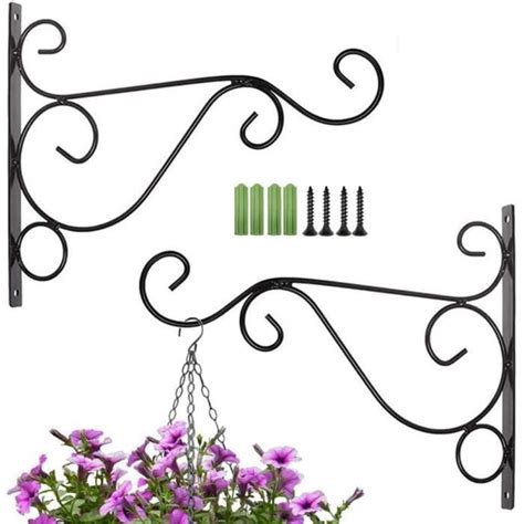 Xiu Pcs Support Plante Mural Balcon Suspen E Crochet En Fer Support