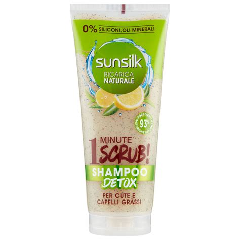 Sunsilk Minute Scrub Shampoo Detox Per Cute E Capelli Grassi Ml