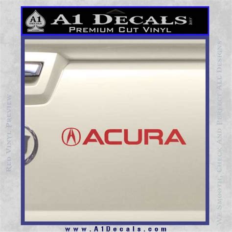 Acura Decal Sticker Wide » A1 Decals