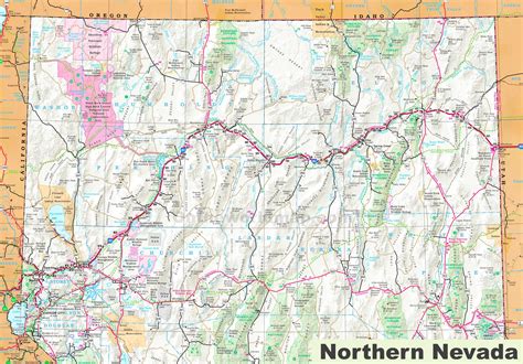 Map of Northern Nevada - Ontheworldmap.com