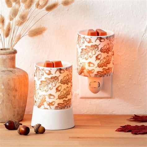 Fall Foliage Scentsy Mini Warmer With Tabletop Base The Candle