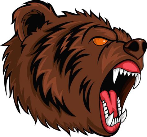 190 Grizzly Bear Growl Stock Illustrations Royalty Free Vector