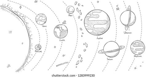 10,622 Solar System Black White Stock Vectors and Vector Art | Shutterstock