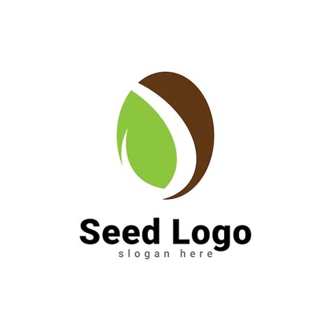 Plantilla De Diseño De Logotipo De Semilla En Crecimiento Apto Para