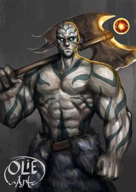 M Goliath Barbarian Goliath Half Giant Half Giant Man Male D