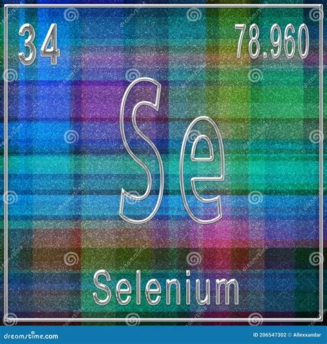 Anzeichen Von Chemischen Elements Des Selens Mit Ordnungszahl Und