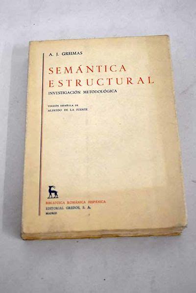 Biblio Semántica Estructural Investigación Metodológica By Greimas