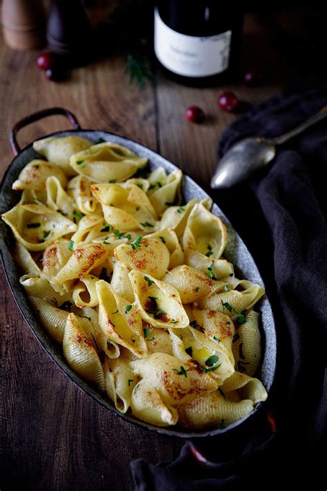 Gratin de pâtes Conchiglioni au parmesan recette facile