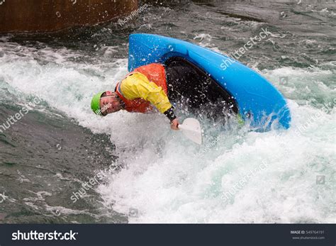 Man Kayak About Capsize Rough Water Stock Photo 549764191 - Shutterstock