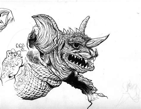 Sketch Page Baragon By Nickmockoviak On Deviantart