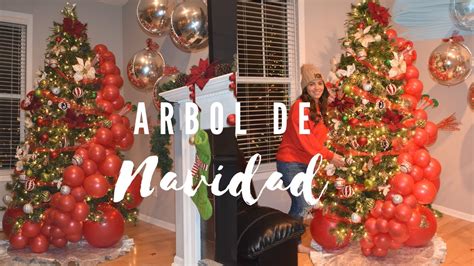 COMO DECORAR ARBOL DE NAVIDAD ELEGANTE Y DIFERENTE CON GLOBOS En