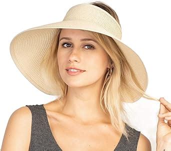 Sombreros De Playa Para Mujer Plegable De Ala Ancha Paja Paja Para