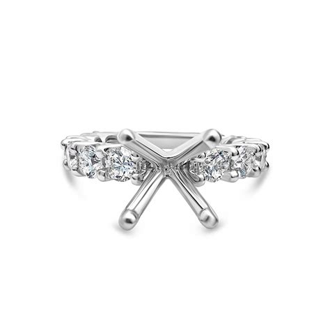 Floating Diamond Engagement Ring Setting - Lev Jewelers
