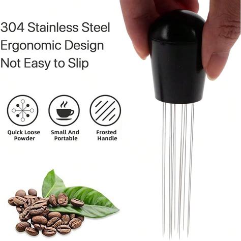 1pc Coffee Stirring Tamper Distributor WDT Tool Espresso Needle Stirrer