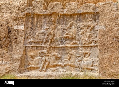 Naqsh-e Rustam relief Stock Photo - Alamy