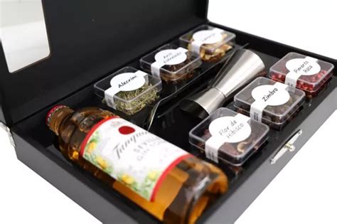 Kit Gin Tonica Tanqueray Especiarias Colher Dosador Inox