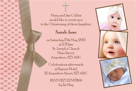 Free Christening Invitation Template