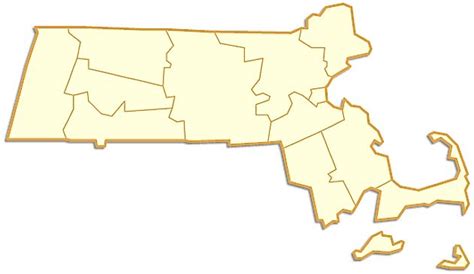 Massachusetts County Map