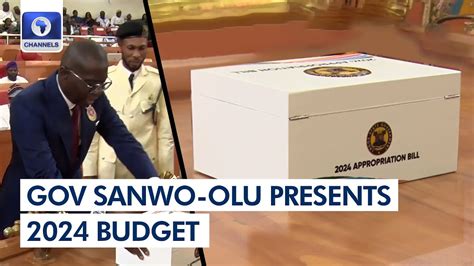 Gov Sanwo Olu Presents Trn Budget Proposal To Lagos Assembly