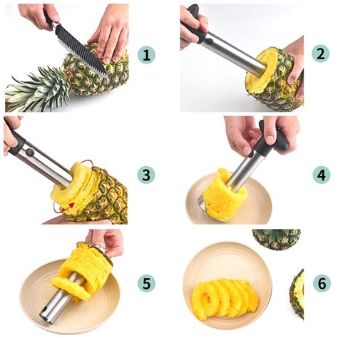 Curatator Ananas Inox Argintiu Emagro