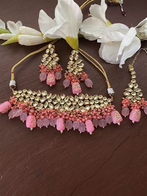 Pinkfine Kundan Choker Meenakari Choker Indian Rajasthani Choker