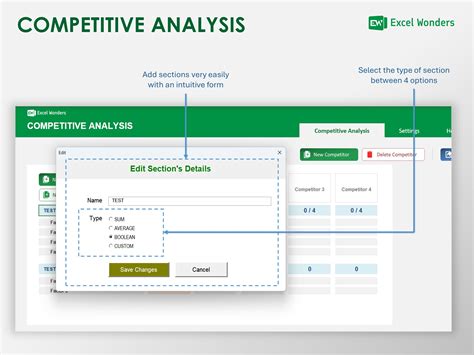 Competitive Analysis Excel Template Streamline Marketing Research ...