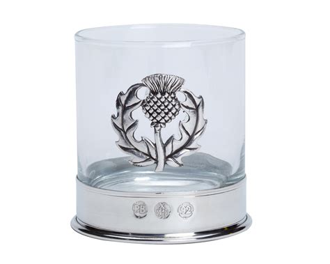 Thistle Whisky Glass Pewter Whisky Glass Whiskey Glass Etsy Uk