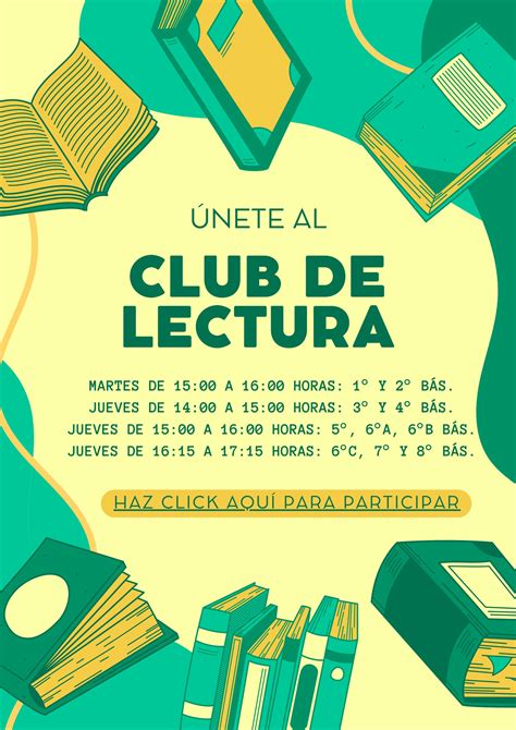 Invitamos a todos nuestros estudiantes a unirse al «Club de Lectura