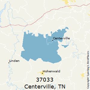 Centerville (zip 37033), TN