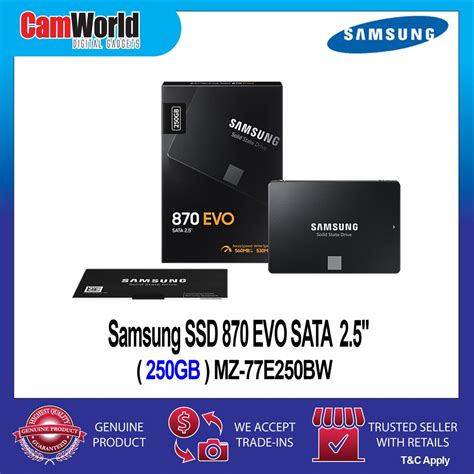 Samsung Ssd 870 Evo Sata 2 5 250gb Mz 77e250bw Shopee Malaysia