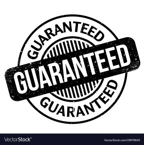 Guaranteed Rubber Stamp Royalty Free Vector Image