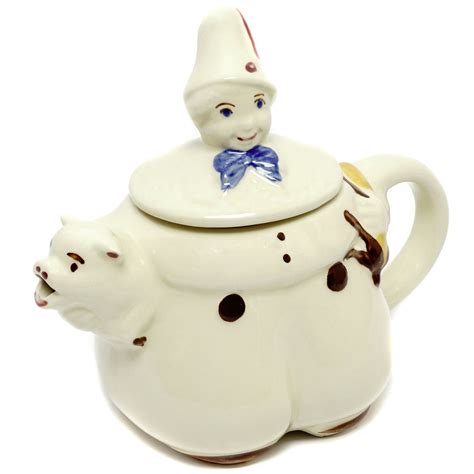 1940s Pottery Teapot Tom The Piper S Son Rhyme Shawnee Ceramic 24