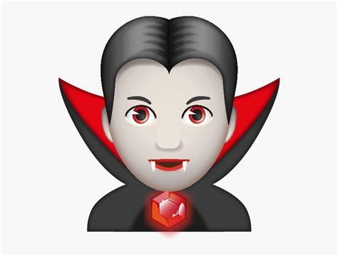 Vampire Emoji Png, Transparent Png - kindpng