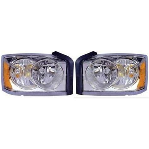 Go Parts Pairset Oe Replacement For 2005 Dodge Dakota Front Headlightss Headlamps