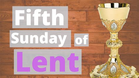 Mass 5th Sunday Of Lent 29 March 2020 Youtube