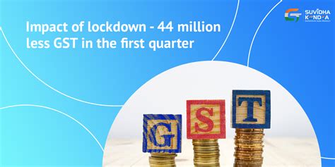 Impact Of Lockdown 44 Million Less Gst In The First Quarter