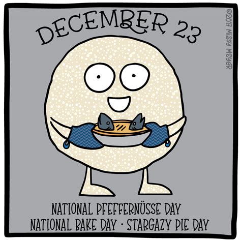 December Every Year National Pfeffern Sse Day National Bake Day